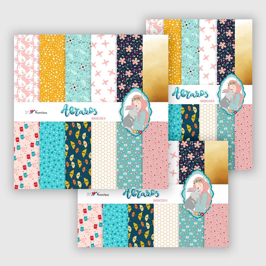 Kit colección completa de scrapbooking Abrazos - Imagen 3