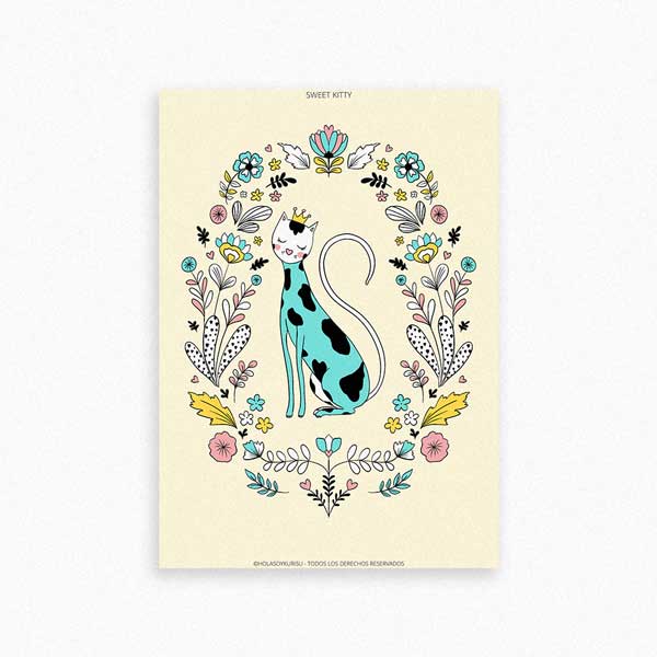 Ilustración Sweet Kitty